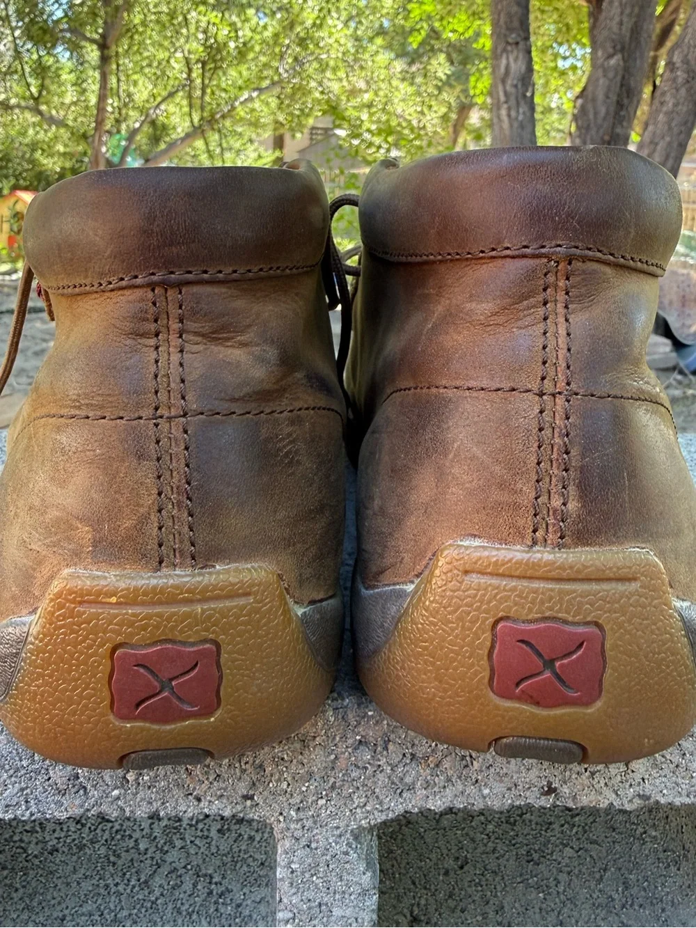 Twisted X Men's Chukka Driving Mocs Woven Leathee